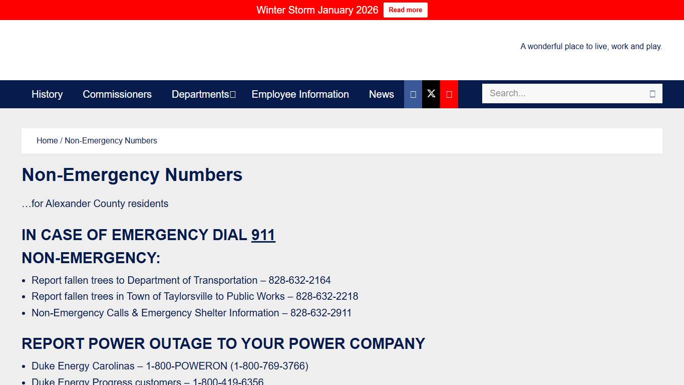 Non-Emergency Numbers