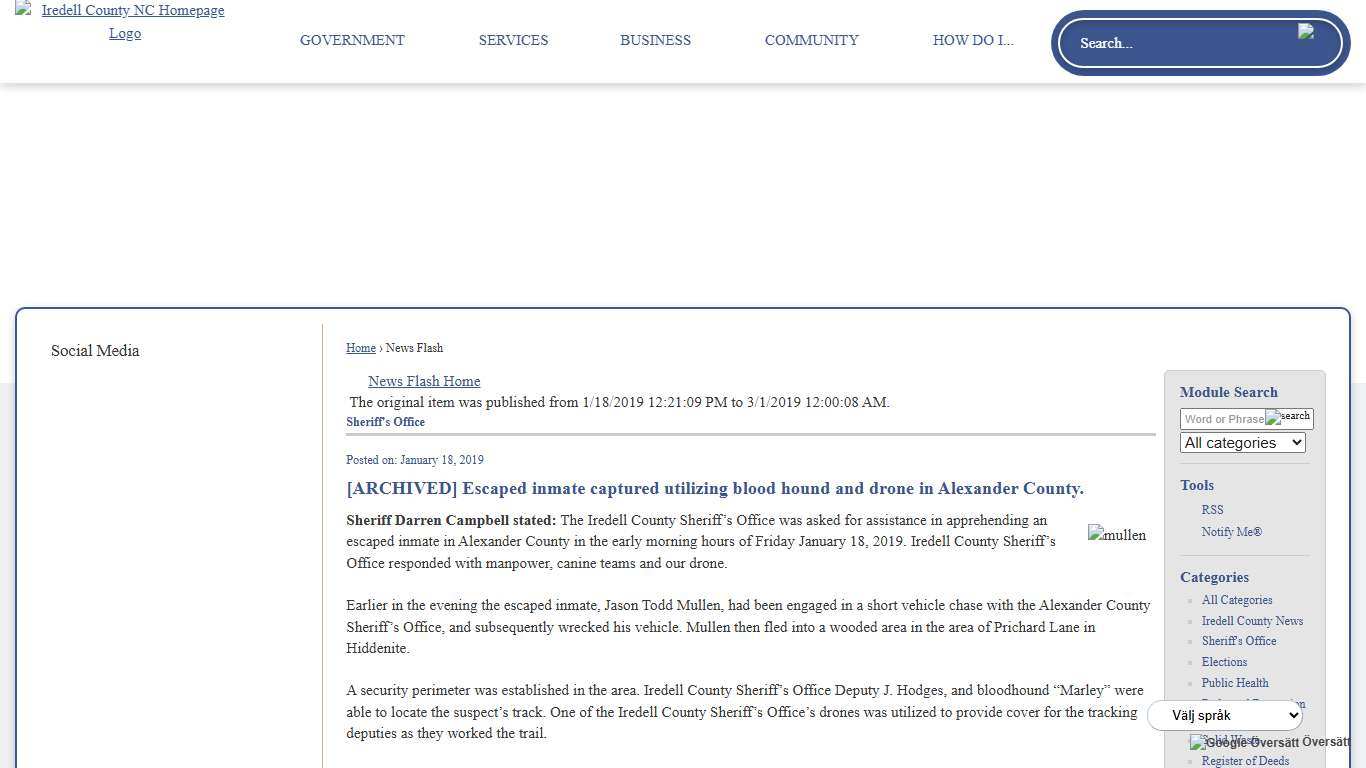 News Flash • Iredell County, NC • CivicEngage